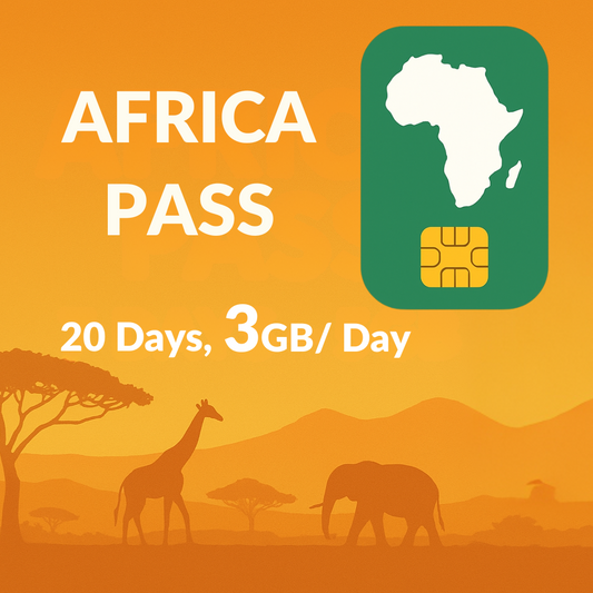 Africa Pass 20 Days – 60GB (3GB per day)